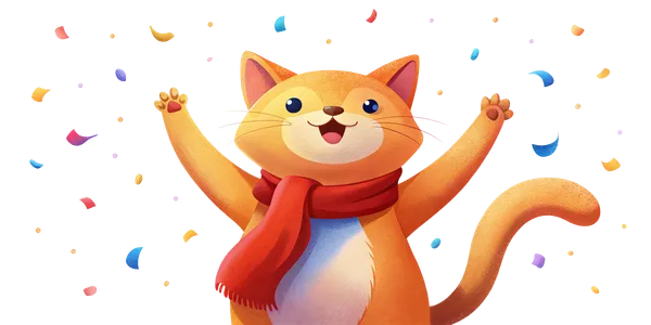 Un chat fête son anniversaire des un an